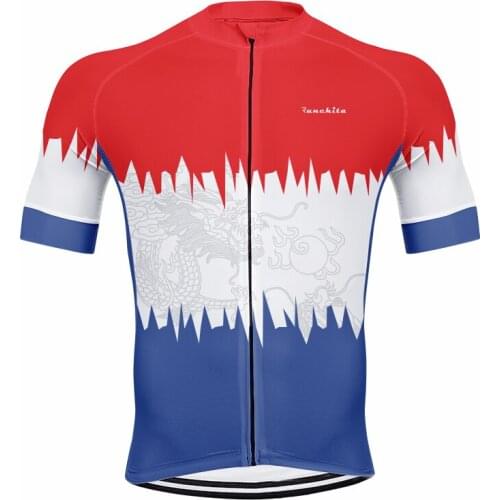 RUNCHITA Summer Short Sleeve Quick Dry Pro Cycling Jersey Bycicle Clothing Ropa Ciclismo Bike Clothes