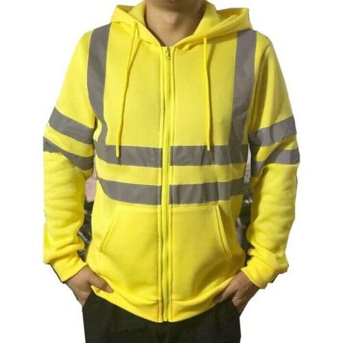 Men Hooded Jacket Sweatshirt Jumper PullOver Zipper Fleece Hoodie Work Sweatshirts