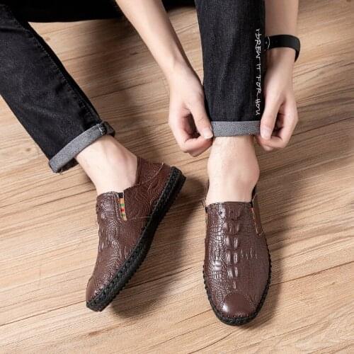 2020 Trends Shoes-for-men Summer Shoes For Men Loafers Mens Moccasins Leather Classic Zapatos Cuero Hombre Genuine