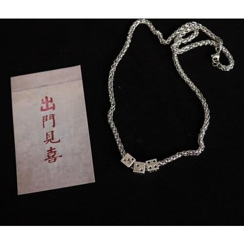 Harajuku Punk Style Dice Choker Necklace Jewelry Women Collares Gothic Hip Hop Gift Necklace Collares Mujer