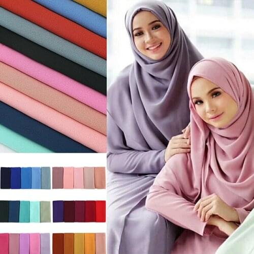 Peacesky women plain bubble chiffon scarf hijab wrap printe solid color shawls headband popular hijab muslim scarves/scarf