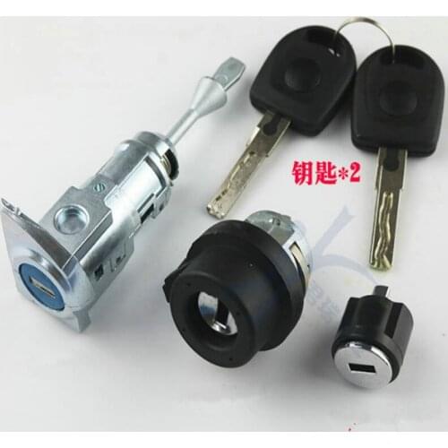 Car Full set lock Left Door/ignition lock cylinder for VW New Passat ignition lock trunk lock cylinder