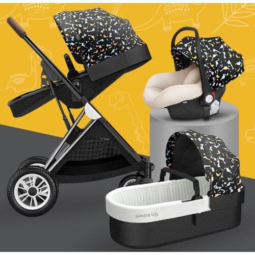 Artfunning stroller can sit, lie down and lightly fold two-way high landscape newborn children baby stroller