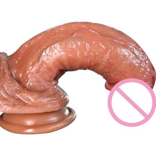 Real Skin Touch Realistic Dildo with Suction Cup Big Silicone Penis life size Sex Toy for Women Masturbation Lesbain Female
