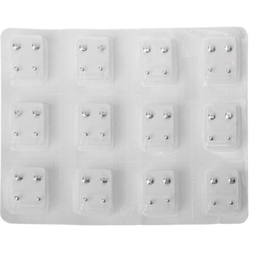 12 Pairs Ear Piercing Earring Disposable Set Hypoallergenic Ear Stud Jewelry AXYD