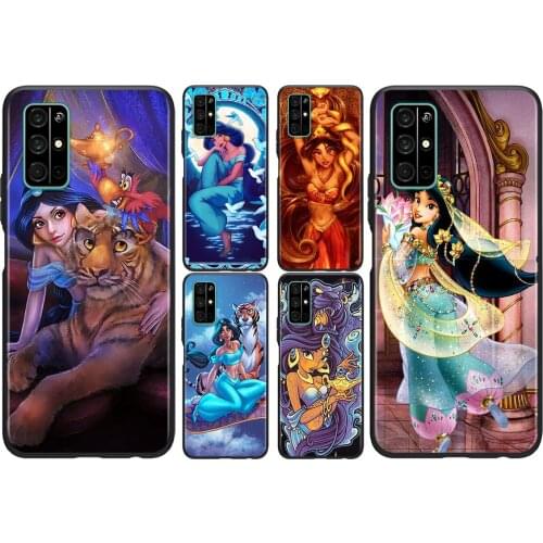 Silicone Cover Princess jasmine For Honor V30 View 20 V20 30i 30S 30 20S 20E 20i 20 Lite Pro Plus Phone Case