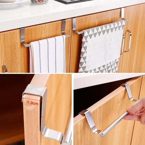Stouge 1pc Steel Bathroom Towel Stand Rack Kitchen Shelf Storage Hanger Sundries Cupboard Cabinet Door Hanging Chest Y6Q9