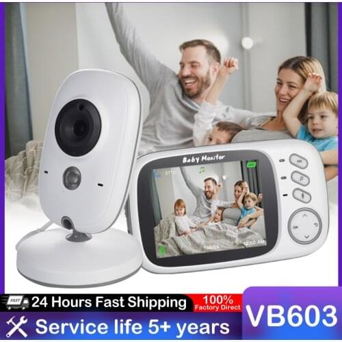 NEW Baby Monitor VB603 Video Wireless With 3.2 Inches LCD 2 Way Audio Talk Night Vision Surveillance Security Camera Babysitter