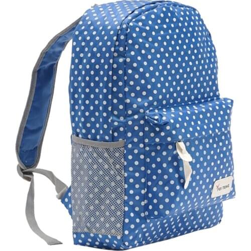 Women Backpack High Quality Pink Cute new Breathable Student Backpacks Sweet Polka Dots School Bags For Teens Girls Travel bags