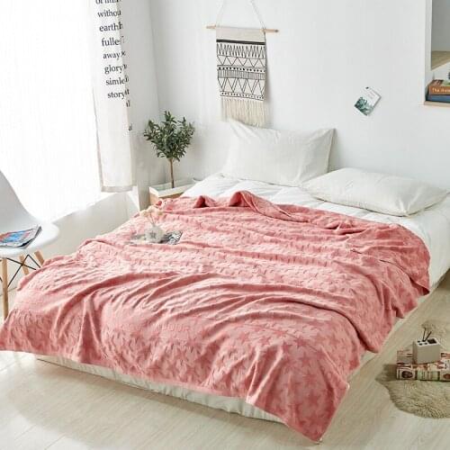Stars Jacquard Cotton Towel Blanket Fashion Home Decor Air-conditioning Cover Blanket Sofa Bed Throw Blanket Quilt