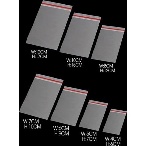 100pcs Zip Lock Ziplock Plastic Bags Transparent Packaging Food Storage Package Small Jewelry Packaging Bag Ziplock Bag Pouch