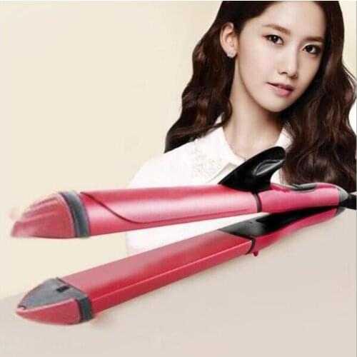 20Set/Lot Multi-Functional 2-In-1 Curling Iron Dry Wet Straight/Curly Hair Comb Hair Straightener Splint Styling Tools HA2109