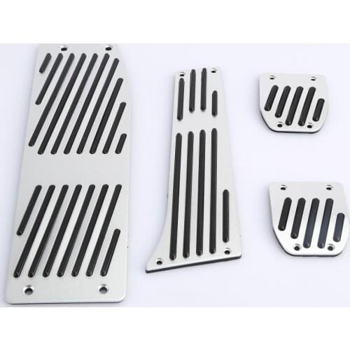 4Pcs Aluminium Alloy Gas Brake Pads Pedals Anti-Skid Accelerator Brake Footrest Pedal for BMW X1 форд фокус suzuki swift Pedals
