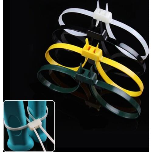 5PCS 12mmx700mm High Quality And Durable Plastic Nylon Cable Tie Double Buckle Handcuffs Zip Tie For Home Outdoor Sport Office