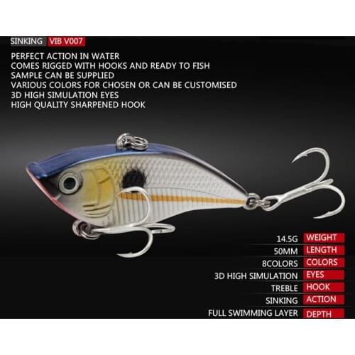 8pcs fishing lures Minnow 50mm 14.5g Depth Full Swimming Layer different color crank minnow hard bait