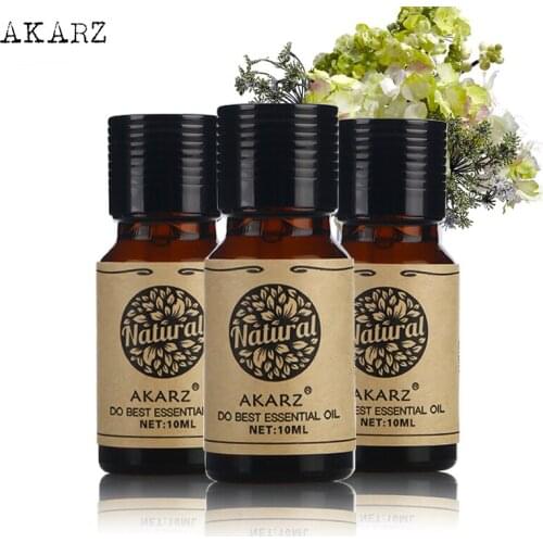 AKARZ Pine needle Myrrh Apple essential oil sets For Skin Body Care Aromatherapy Massage Spa 10ml*3