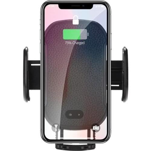 Car Phone Holder Smart IR Sensor Wireless Charger Phone Bracket for Car NK-Shopping