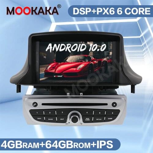 Android 10 PX6 Car GPS Navigation Multimedia Player For Renault Megane 3 Renault Fluence 2009+ Auto Radio Stereo Head Unit Audio