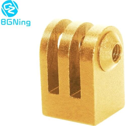 BGNing CNC Aluminium Universal Mini Tripod Adapter for Yi Sports Camera Fixing Mount Stand Adapter with 1/4 Screw Hole for Gopro