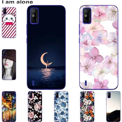 I am alone Phone Case For Tecno Spark Go 2020 6.52 inch Bag Fashion Luxury Color Cartoon Printed Paint Mobile