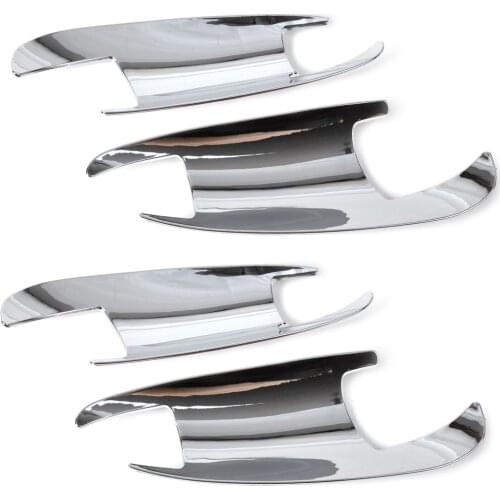 CITALL 4pcs Chrome Door Handle Cup Bowl Cover Trim For Mercedes Benz GLK-Class X204 GLK 300 350 C-Class W204 2009 2010 2011 2012