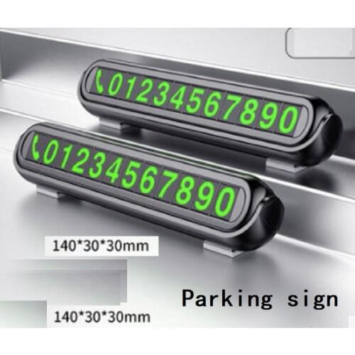 Decorative car temporary parking sign mobile phone number plate zero car car car home decoration