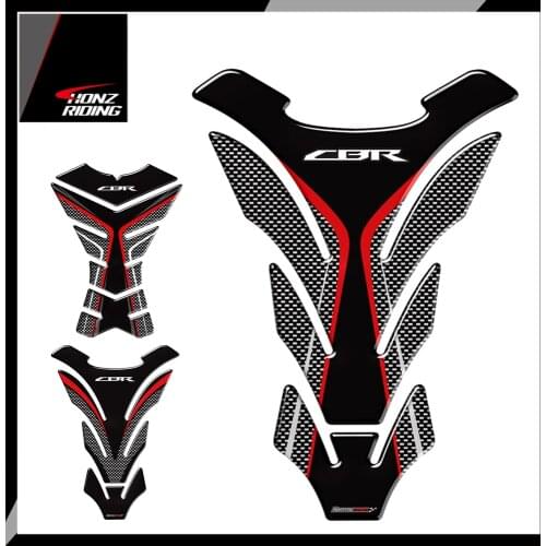For Honda CBR 250RR 600RR 900RR 1000RR 650F 500R Fireblade Tankpad 3D Carbon-look Motorcycle Tank Pad Protector Decal