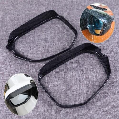 DWCX New ABS Carbon Fiber Style Rearview Mirror Rain Eyebrow Covers Trim Fit for Honda Civic 10th 2016 2017 2018 2019