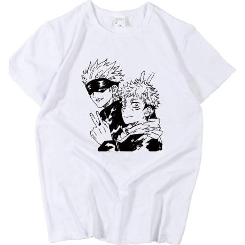 Jujutsu Kaisen Cosplay T Shirt Yuhito Tiger Cane Megumi Fushiguro Cartoon Print T-Shirt Women/Men Casual tshirt Top Tee Costume