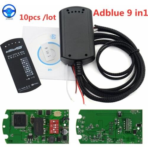 10pcs /lots 2018 Truck Diagnostic Tool New Truck Adblue VD400 V4.1 ADBLUE Emulator 8 in 1 Adblue 8in1 Adblue 9in1