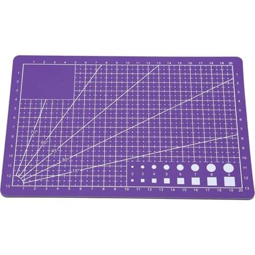 KAOBUY A5 PVC Purple Cutting Mat Pad Patchwork Cut Pad Patchwork Tools Manual DIY Tool Cutting Board Double-Sided Self-Healing
