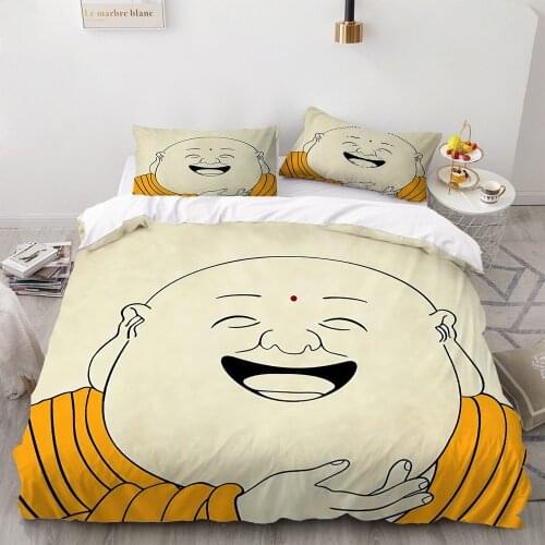 3D Print Buddha Printed Bedding Set 2/3 Pieces Duvet Cover Set Pillowcases Home Bedding Sets Bed Linen Buddhist India Bedding