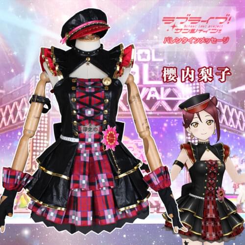 Lovelive sunshine Wake up Challenger!Sakurauchi Riko School Idol Project Cosplay Costume New Out
