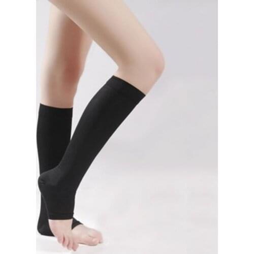 Soft Stockings Men Women Leggings Unisex Compression Knee High Open Toe Men Women Support Medias18-21mmHg Hot