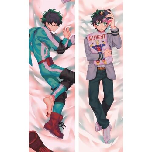 Japanese Anime My Hero Academia Dakimakura Midoriya Izuku Body Pillow Covers Otaku Cosplay Male Huggable Pillowcase Home Decor