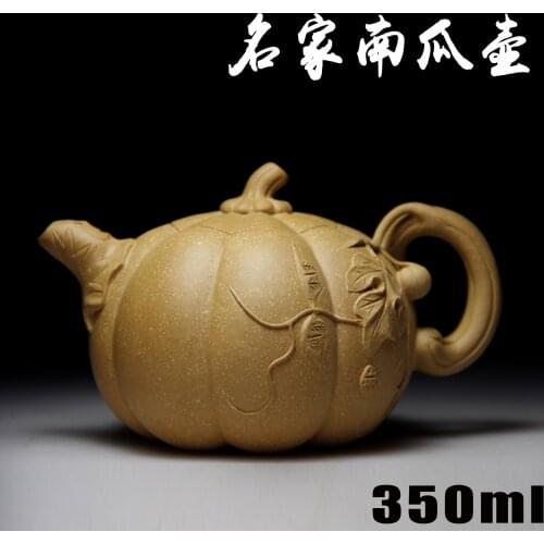 Authentic Yixing Zisha masters handmade teapot mud ore section of pumpkin pot crafts wholesale and retail 449
