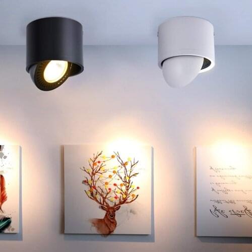 Surface Mounted Indoor 15W/9W/7W/5W LED COB Downlight 360 Degree Rotating LED Spot Light LED Light Rotatable Aluminum