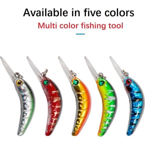 1pcs Fishing Lures Long Tongue floating Water Minnow Artificial Crankbait 5cm/2.5g Hard Wobbler Bait Blood trough hook Tackle