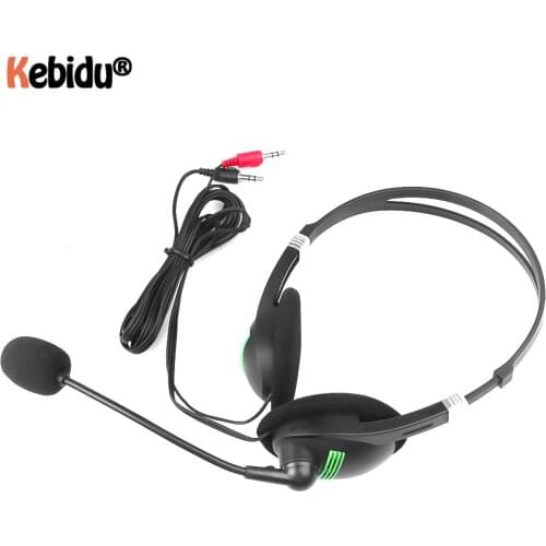 Noise Canceling 3.5 mm Headphone Wired Earphone with Microphone Computer Headset Lightweight for Laptop PC School Children
