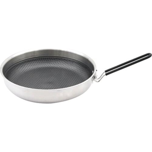 Camping Folding Frying Pan for Outdoor Hiking Backpacking, Non-Stick