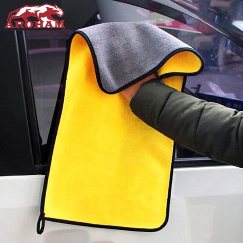 Super Absorbent Car Wash Microfiber Towel Car Cleaning Drying Cloth Large Size Hemming Car Care Cloth Detailing Towel 30X30X60