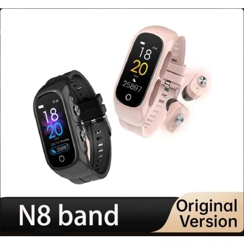 2-In-1 Smart Watch TWS Earbuds True Wireless BT5.0 Headphone Fitness Sports Tracker Smart Bracelet Wrist Band Heart Rate Monitor