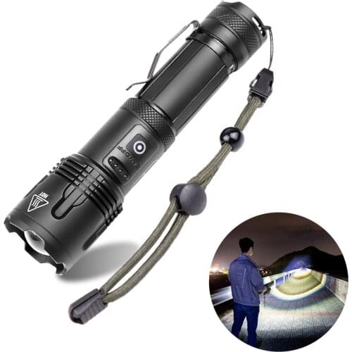 Waterproof Torch Light Rechargeable Flexible Lamp USB Flash Lights LED Flashlight Torches Hard Lamp