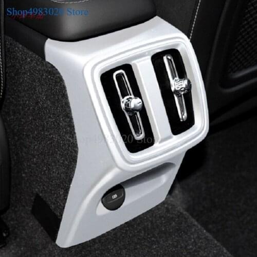 Rear Armrest Box Anti Kick Anti-kick Decoration Frame Cover Kit Fit For VOLVO XC40 2018 2019 2020 Matte Carbon Fiber ABS