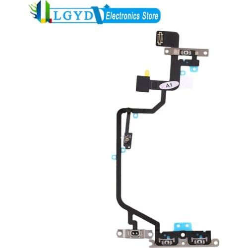 Flashlight & Power Button & Volume Button Flex Cable Replacement for iPhone XR Spare Parts