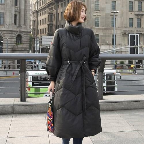 Winter Coat Women Genuine Leather Jacket Sheepskin Duck Down Coat Women Korean Long Coat for Womens Clothing GGS18D1018 YY812