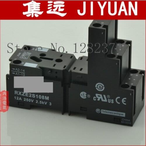 [ZOB] original relay with relay base 12A RXZE2S108M RXM2AB --10pcs/lot