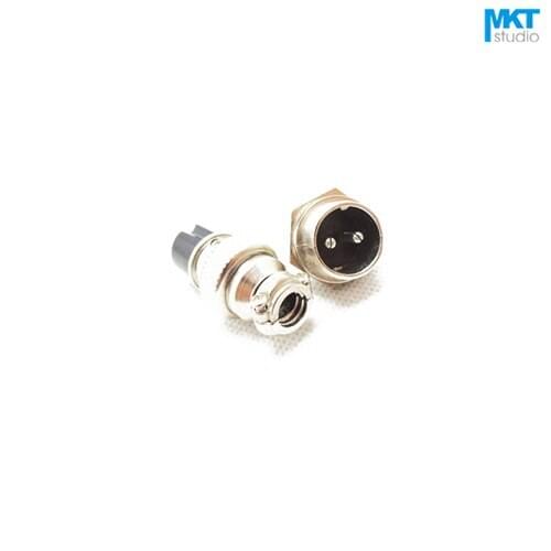 10Pair GX16 16mm 2 Pins 250V 15A Male+Female Electrical Connector, Aviation Connector Plug
