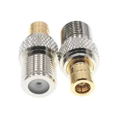 10pcs F Female Jack To SMB Female Jack RF Adapter Connector
