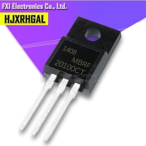 10PCS TO-220F MBRF20100CT SCHOTTKY DIODE MBR20100CT 20100CT